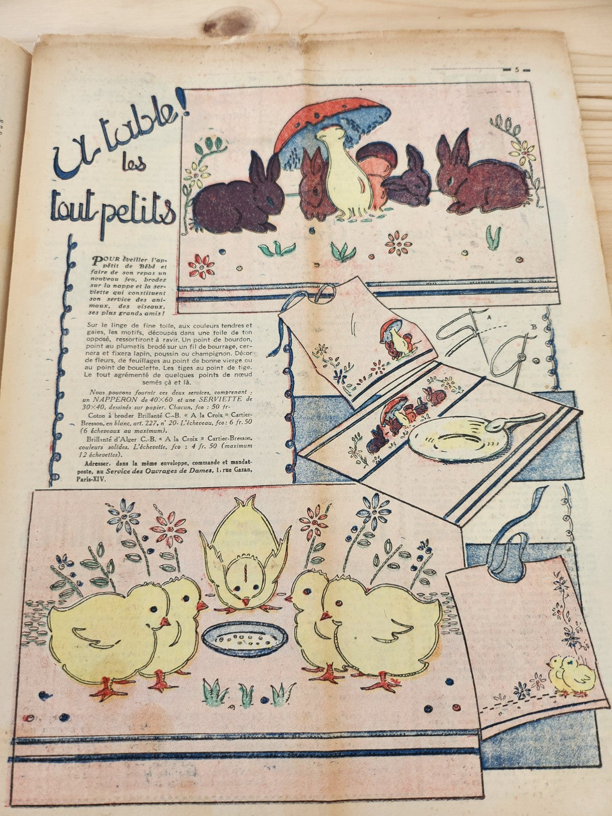 Le petit echo de la mode 1948 n°6 a tables les touts petits  notes d'élégance