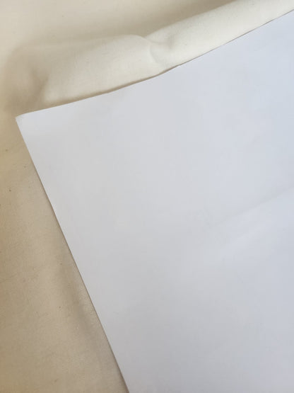 Ancien coupon de tissu toile métis beige 182 cm sur 97 cm B5