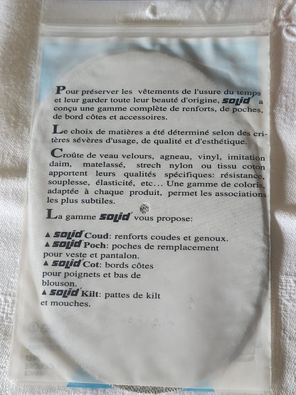 coudes et genoux patches renforts protége vintage ancien  marron vinyl