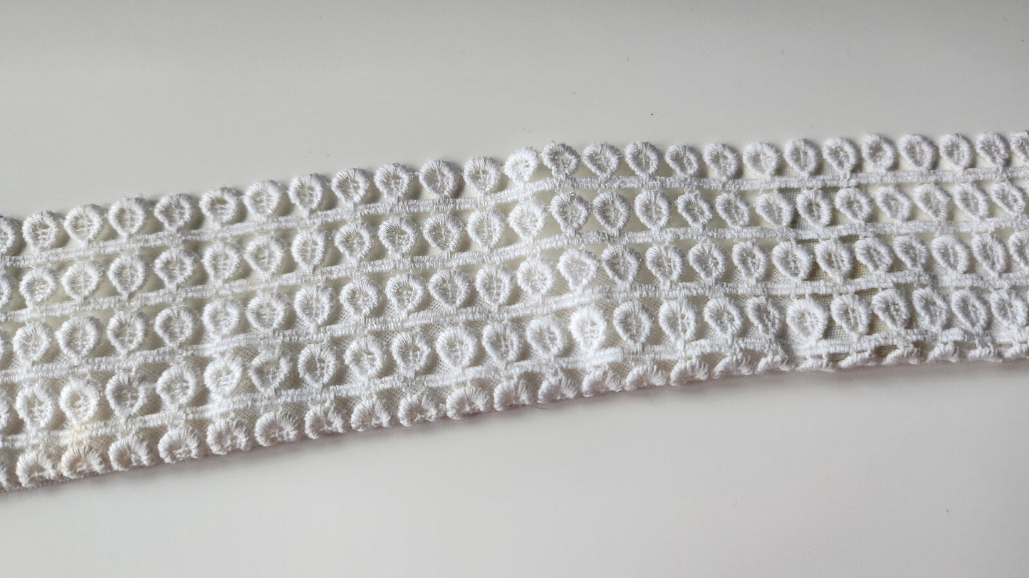 Ancien petit col dentelle guipure B1-16
