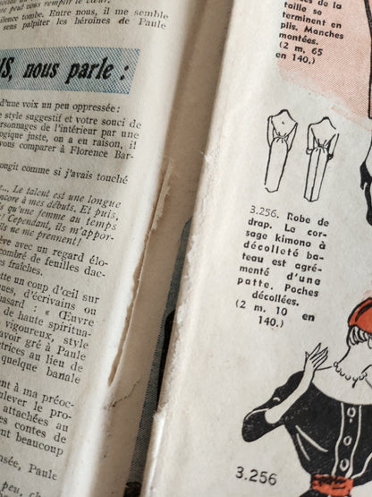 Le petit echo de la mode 1954 n°4  bonnet meunier robes enfants
