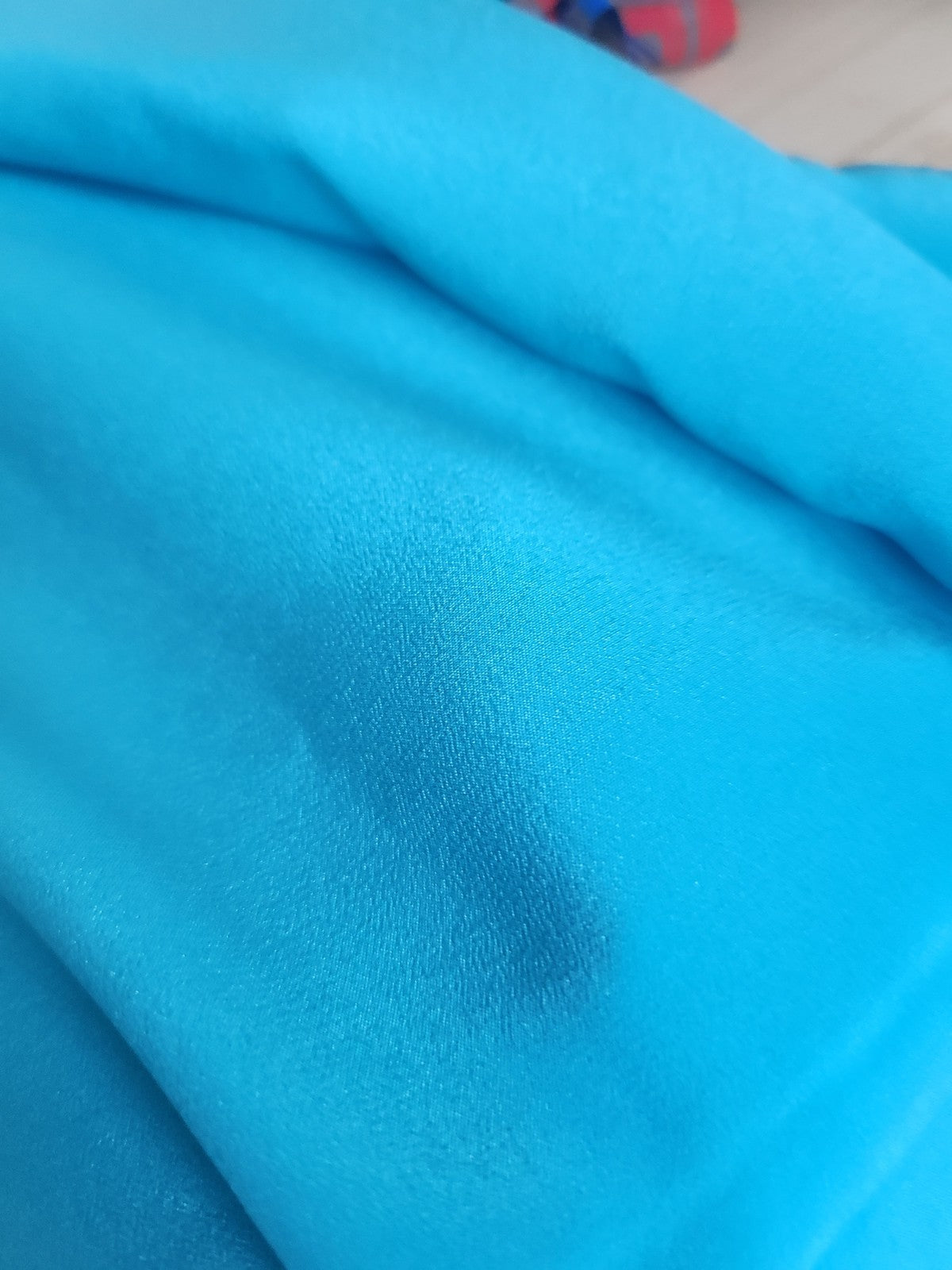 Ancien coupon de tissu lumineux mou 1 m 42 sur 2 m 50 mousseline soie?  B4