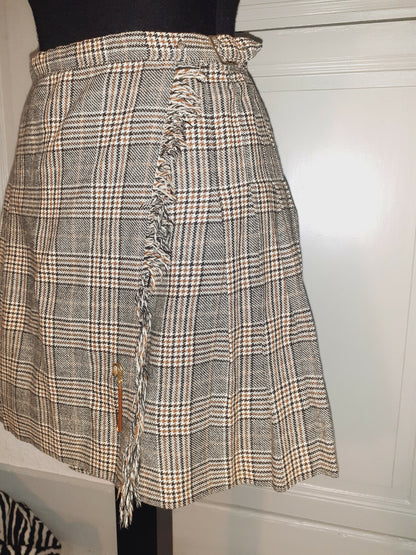 Pur vintage ancienne jupe style écossaise courte indémodable  taille 36? B1