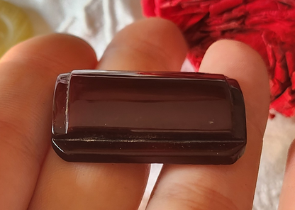Collection gros bouton ancien lie de vin 2,4 sur 3,5 cm G15C