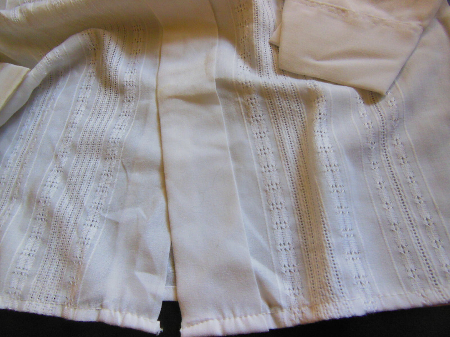 Chemisier vintage enfant petit garçon ancien blanc à nettoyer B6