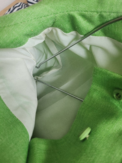 Ancienne veste vintage manteau enfant vert jamais porté comme neuve ref portant