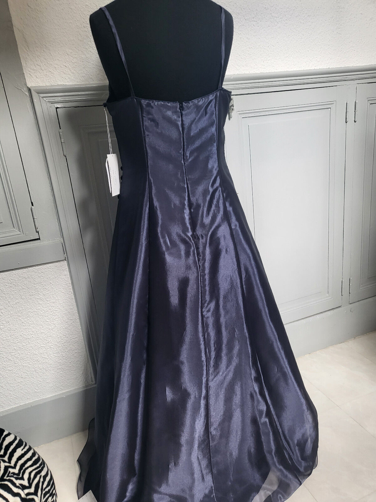 Robe neuve Asable bleu marine soirée longue demoiselle d honneur taille 36/38 ma