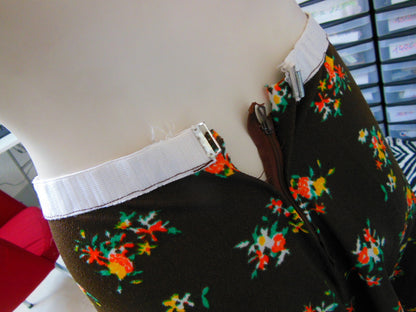 Pur vintage longue jupe bandeau cravate ancien taille 36/38 à remanier B4