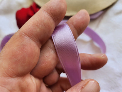 Ruban ancien rayonne vintage violet 3 mètres sur 1,6 cm  B5 n°4