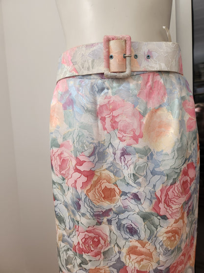Jupe droite année 90 Lina innocenti made in France taille 38 à verifier  B8
