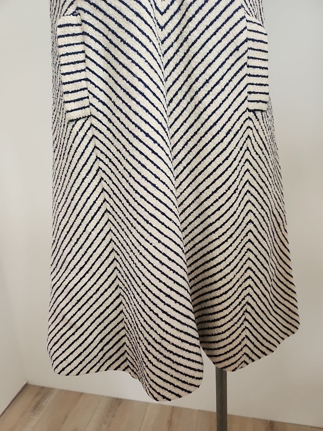 Pur vintage robe ancienne tricosa style marinière épaisse 38 ?  ref portant