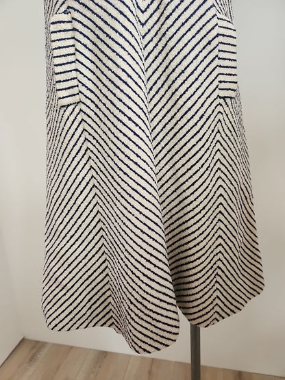 Pur vintage robe ancienne tricosa style marinière épaisse 38 ?  ref portant