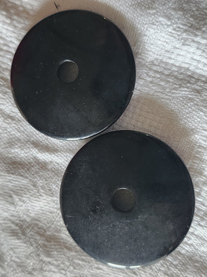 Lot 2 gros ornements à ttous pour création vintage diamètre 3,8 cm ref 2410
