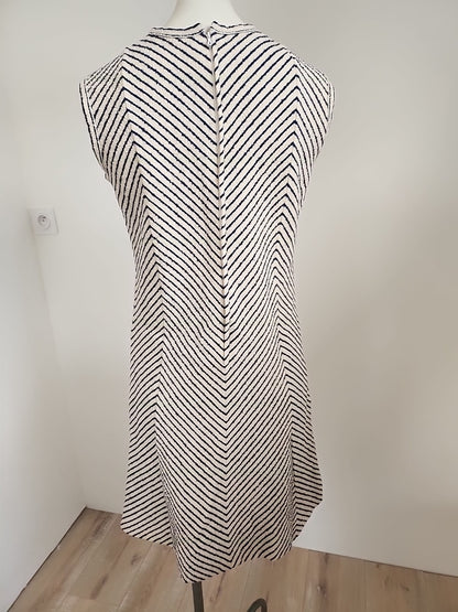 Pur vintage robe ancienne tricosa style marinière épaisse 38 ?  ref portant