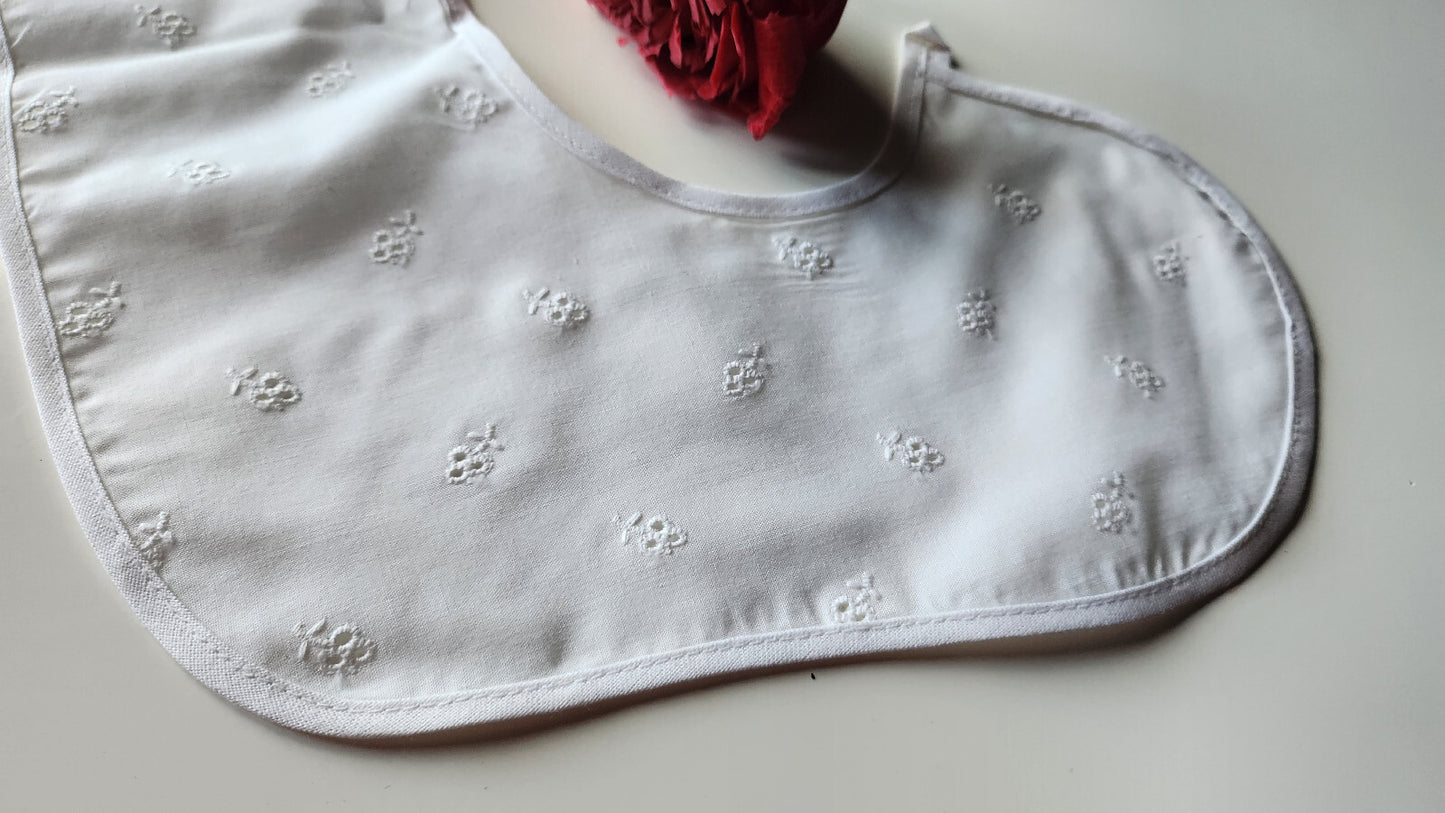 Ancien  col  tissu ajouré enfant dentelle  B1-35