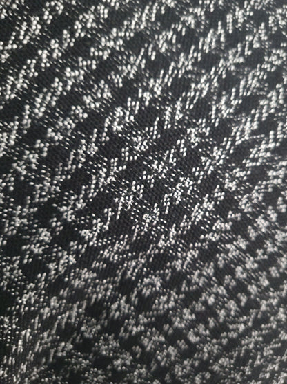 Ancien coupon tissu vintage  idéal jupe noir gris 2 mètres 50  sur 1 mètre 60 B6