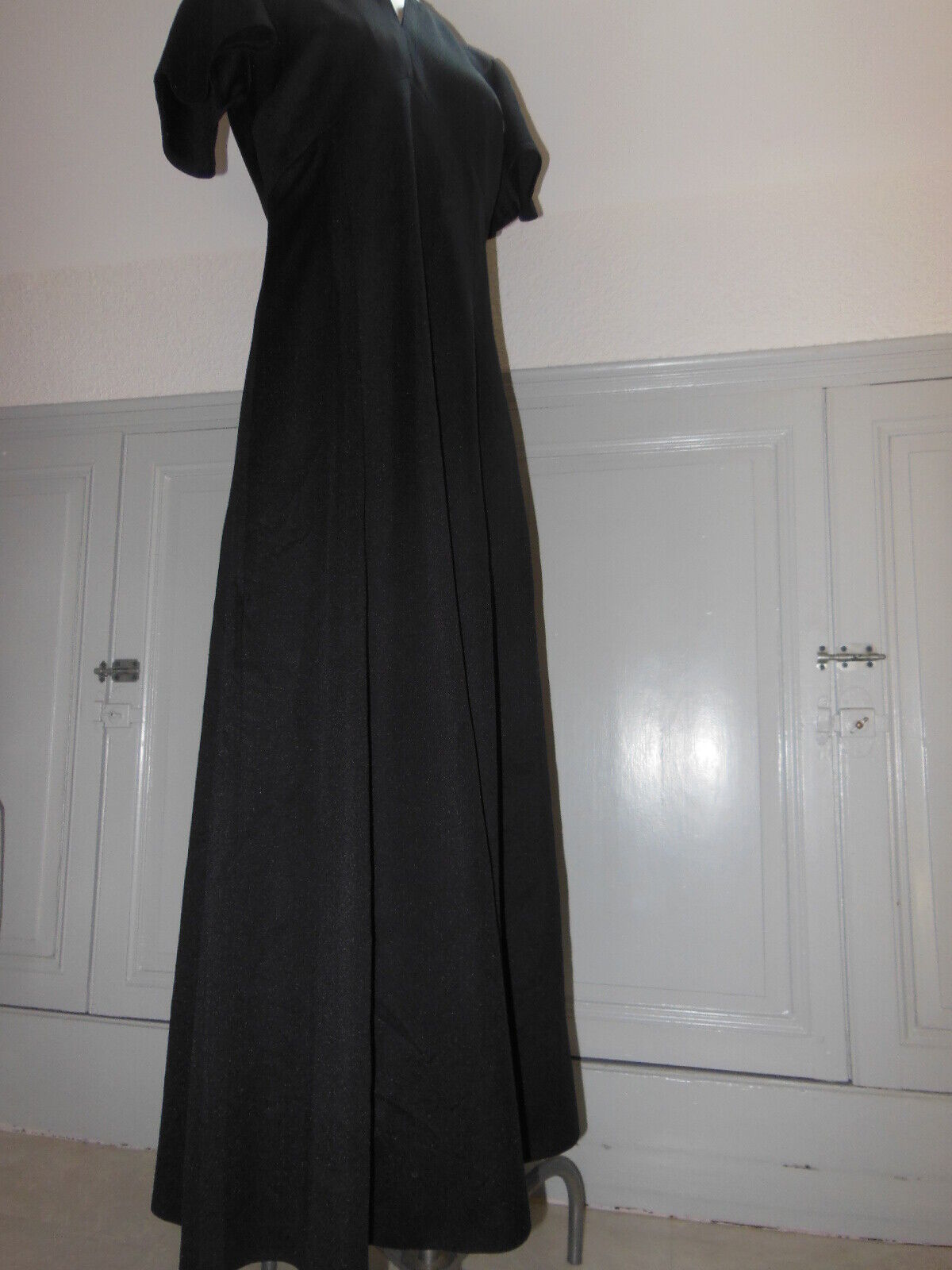 Pur vintage superbe robe longue noir année 60/70 taille 38/40 B1