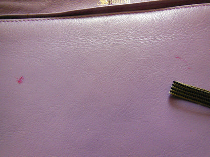 Ancien sac à main vintage violet épaule création Sabrina Paris original retro