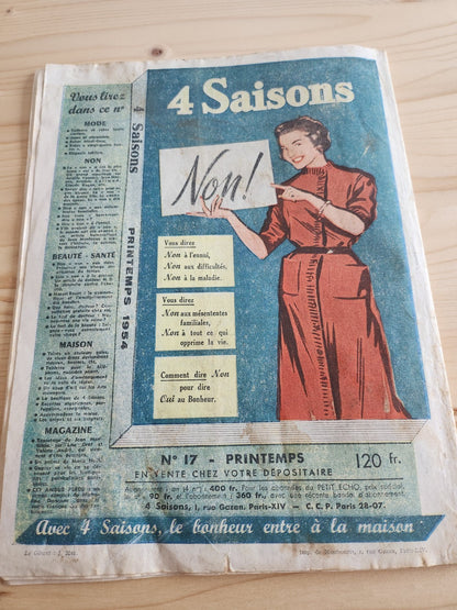 Le petit echo de la mode 1954 n°9  le printemps dans la maison