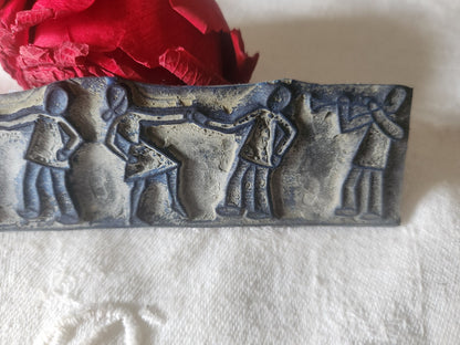 Tampon ancien sans support frise broderie collection bal danse fete   n°33-2