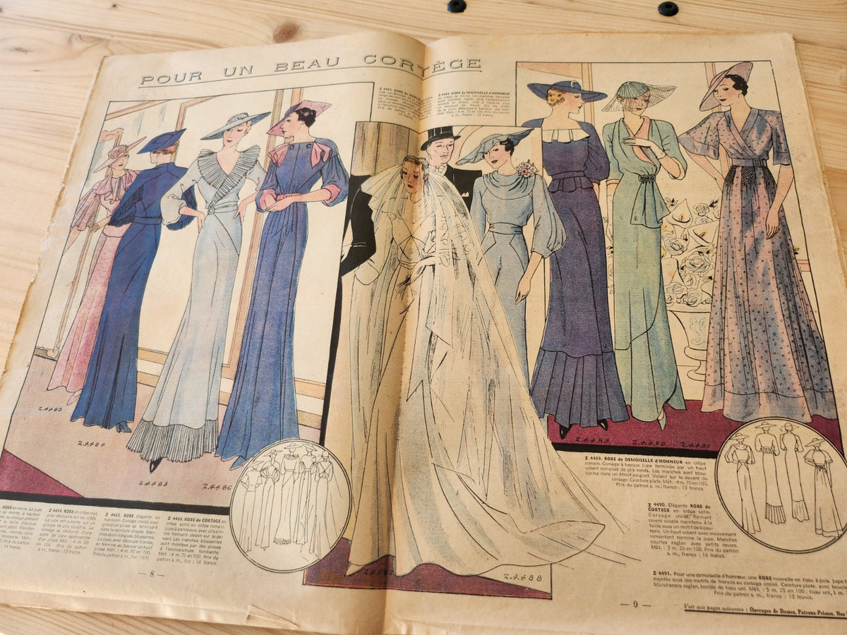 La mode française journal 28 avril 1935 n°17 édition mariages d'été