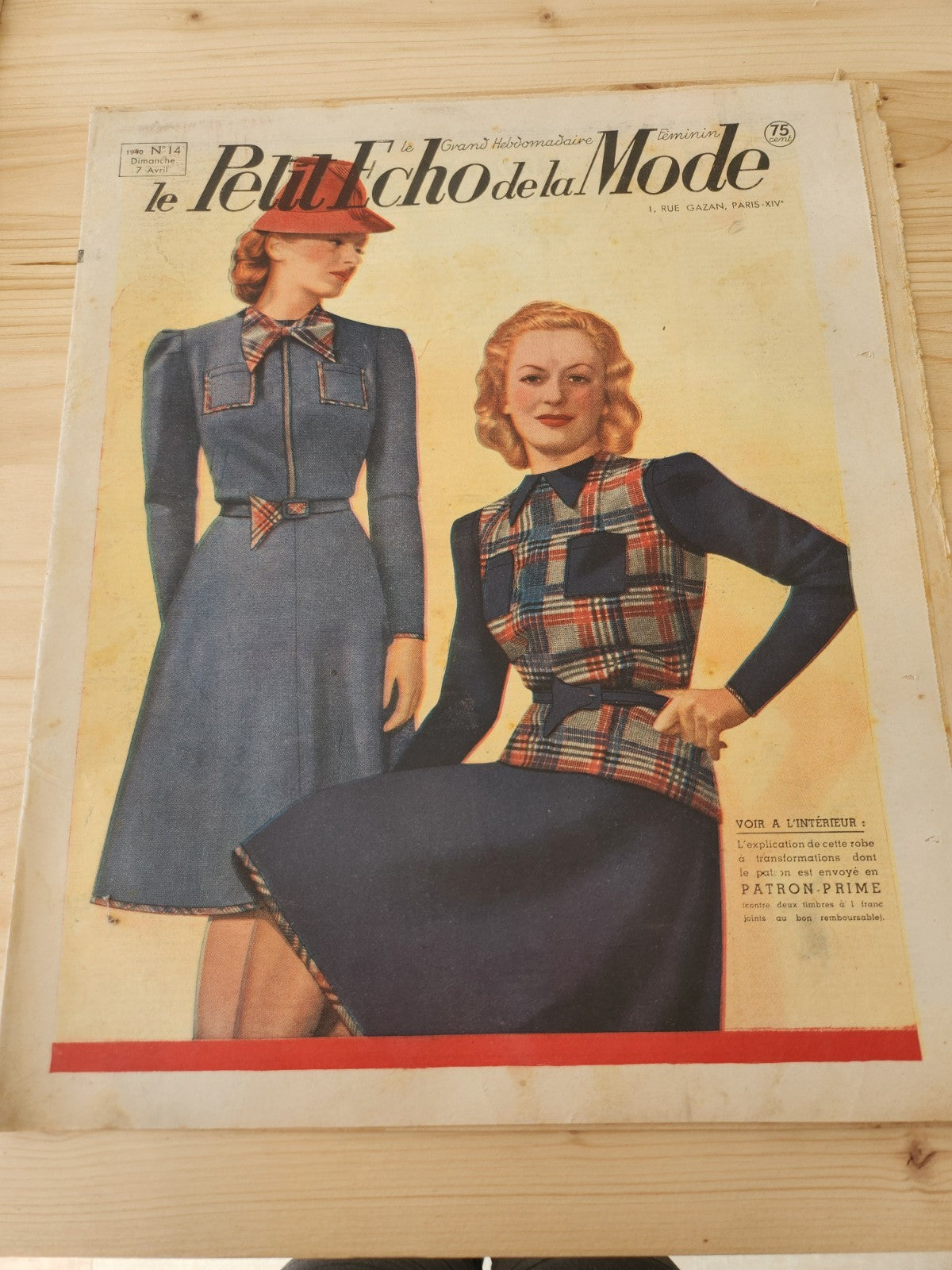 Le petit echo de la mode 1940 n°14 idées printanières revue mode française