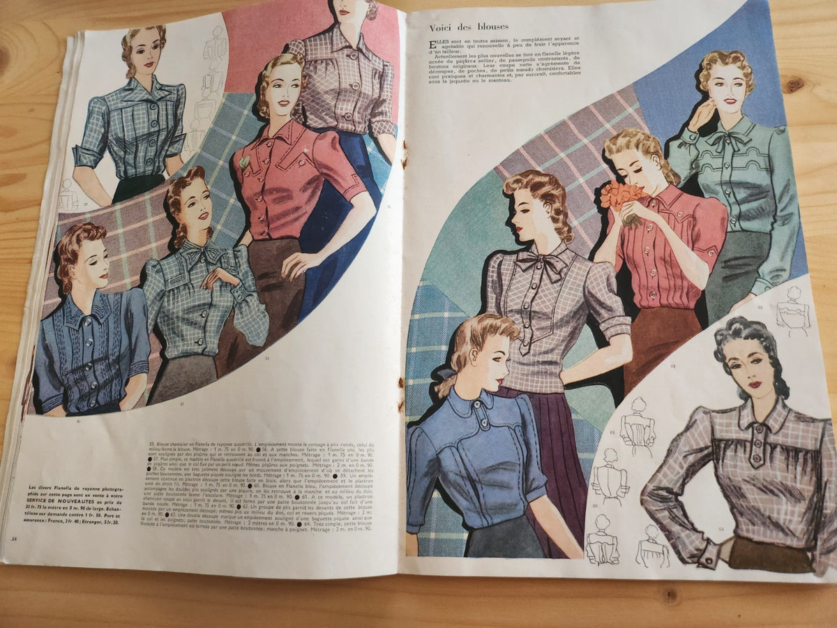 Modes et travaux  aout 1939 couverture serge ivanoff mode pub chasse n°472