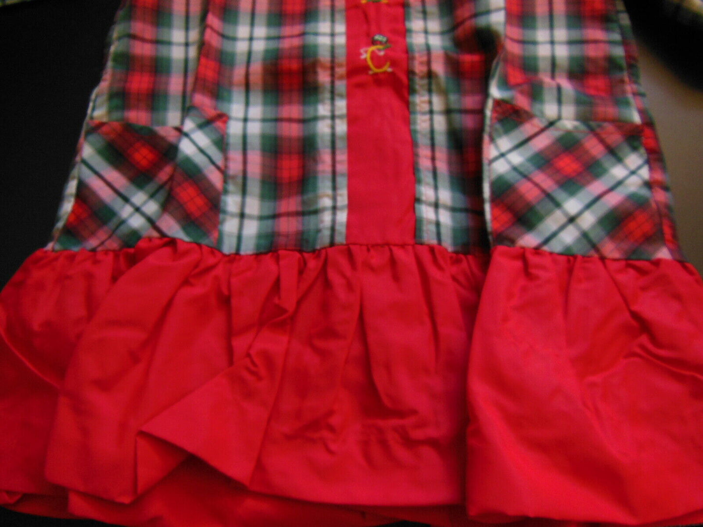 Grande robe blouse haut ancien vintage enfant fillette B4