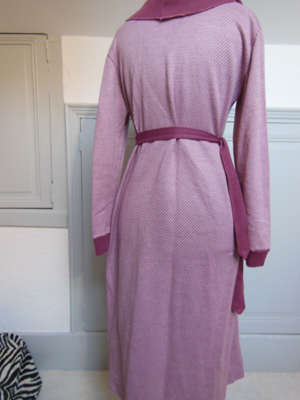 Pur vintage robe ancienne rose Sophie Garas 42? B7