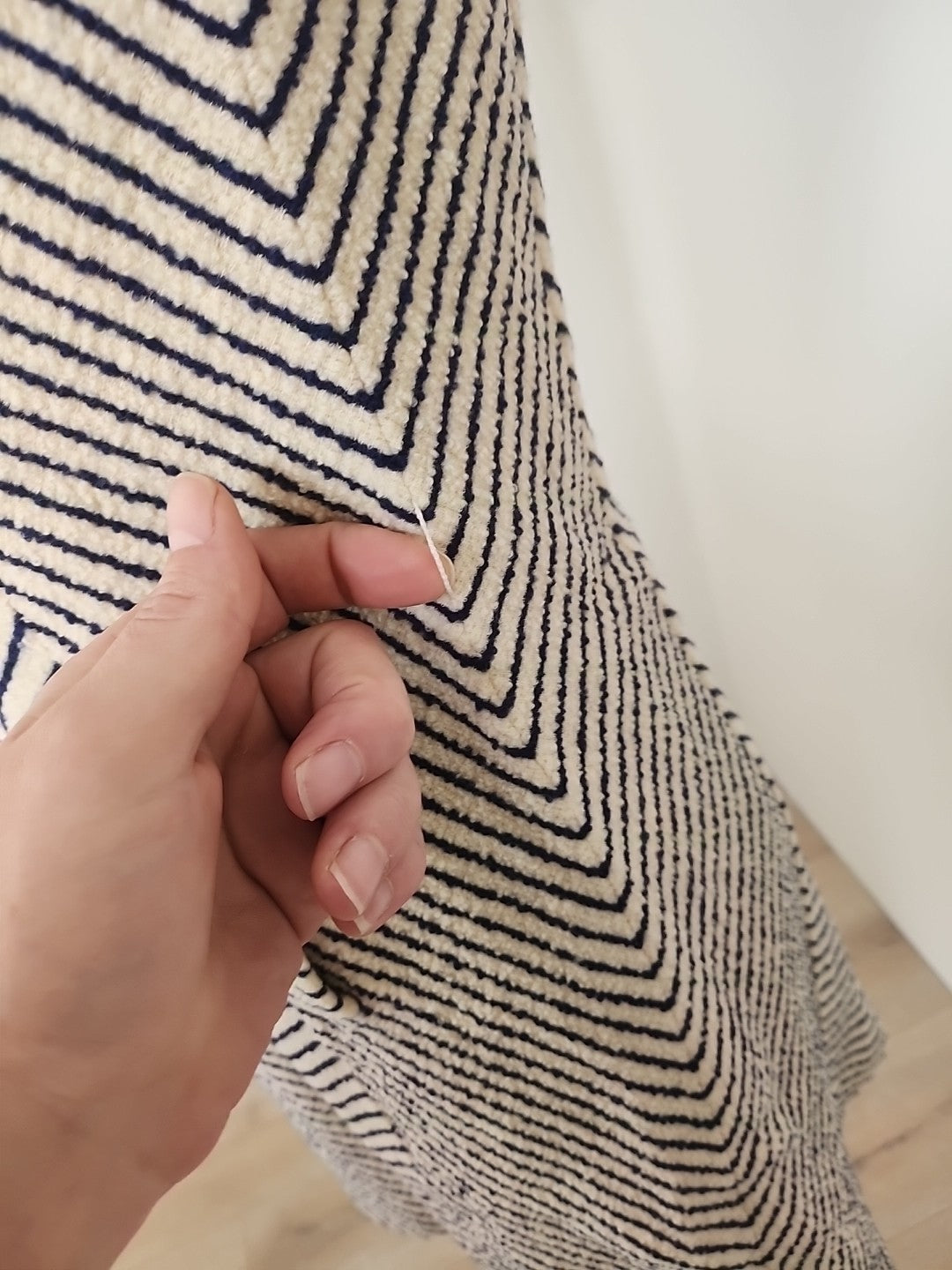 Pur vintage robe ancienne tricosa style marinière épaisse 38 ?  ref portant