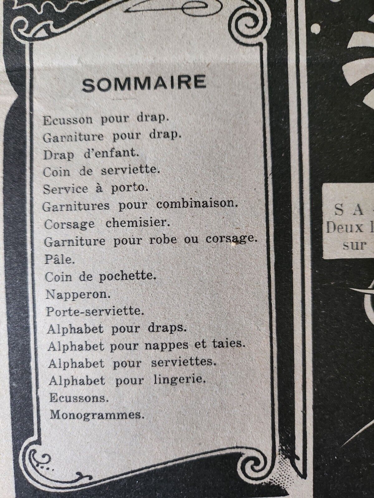 Le journal des brodeuses 1951  n° 681 alphabet service à porto coin