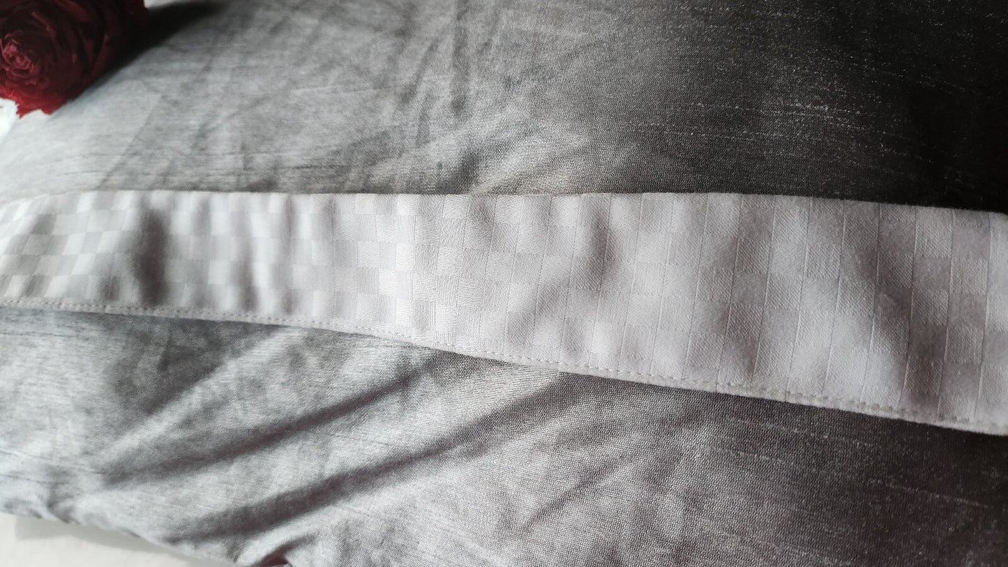 Joli col ancien chemise damassé blanc 38  vintage amovible  B1-22