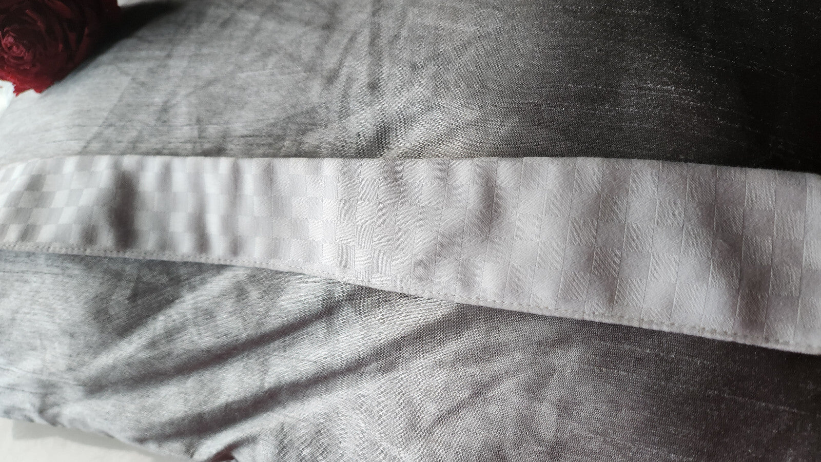 Joli col ancien chemise damassé blanc 38  vintage amovible  B1-22