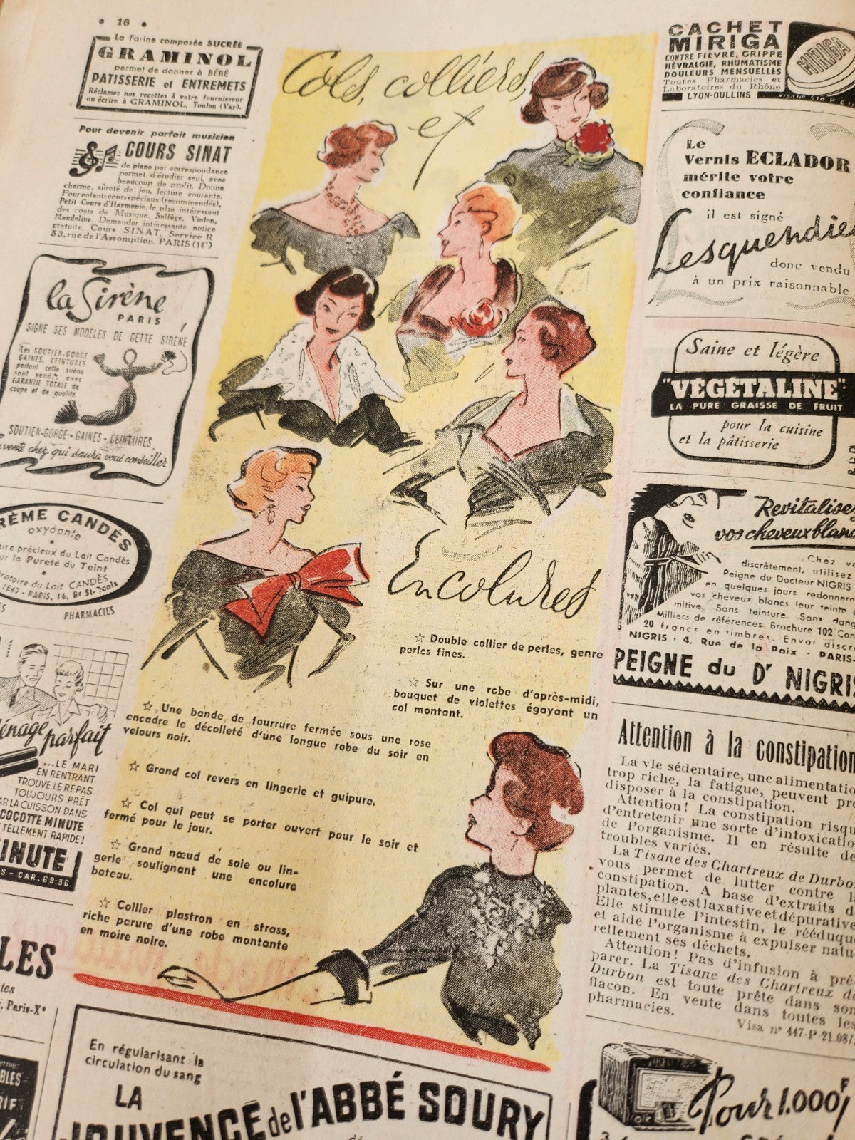 Le petit echo de la mode 1950 n°6 mode française année 50