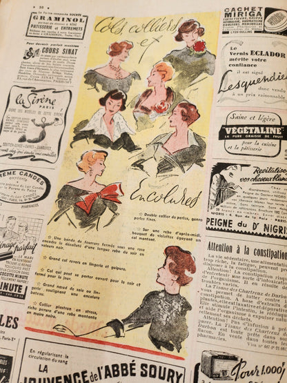 Le petit echo de la mode 1950 n°6 mode française année 50