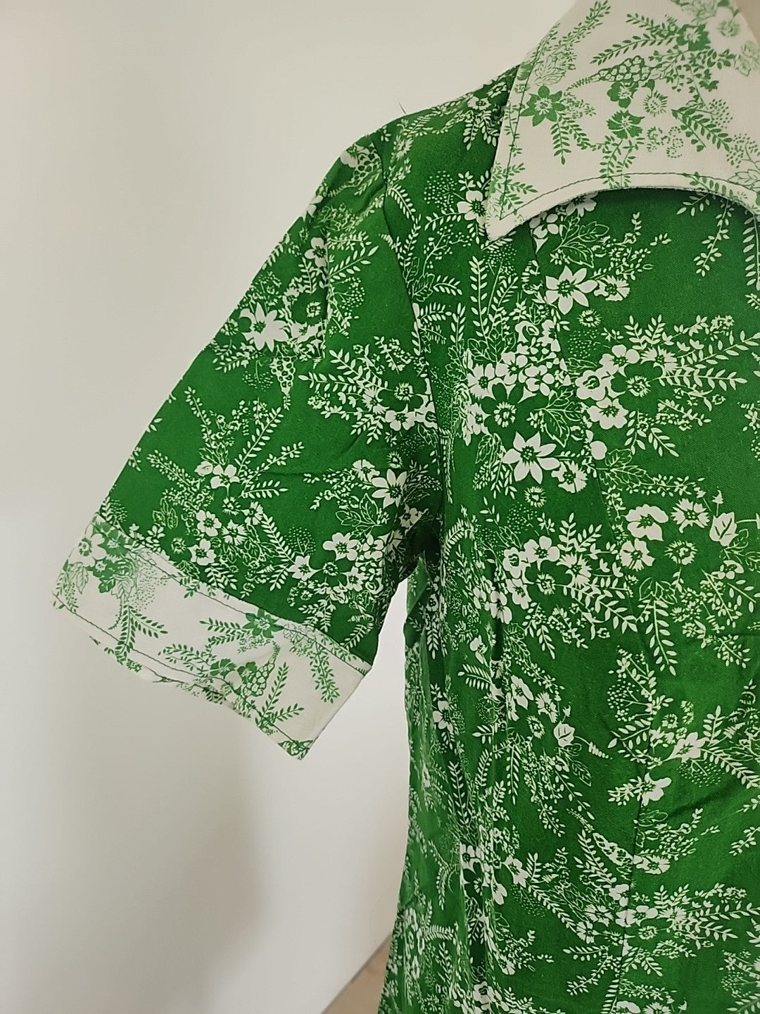 Pur vintage robe ancienne coton imprimé fleur  40 ? coton  ref portant