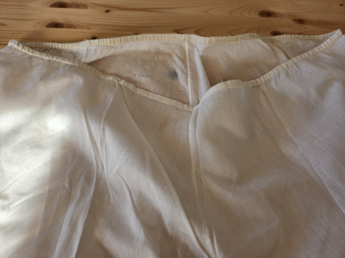 Culotte ancienne short nuit broderie étamine legere neuve B8