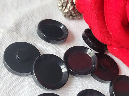 Lot 10 boutons vintage pied noir rebord 1,9 cm ref 1404