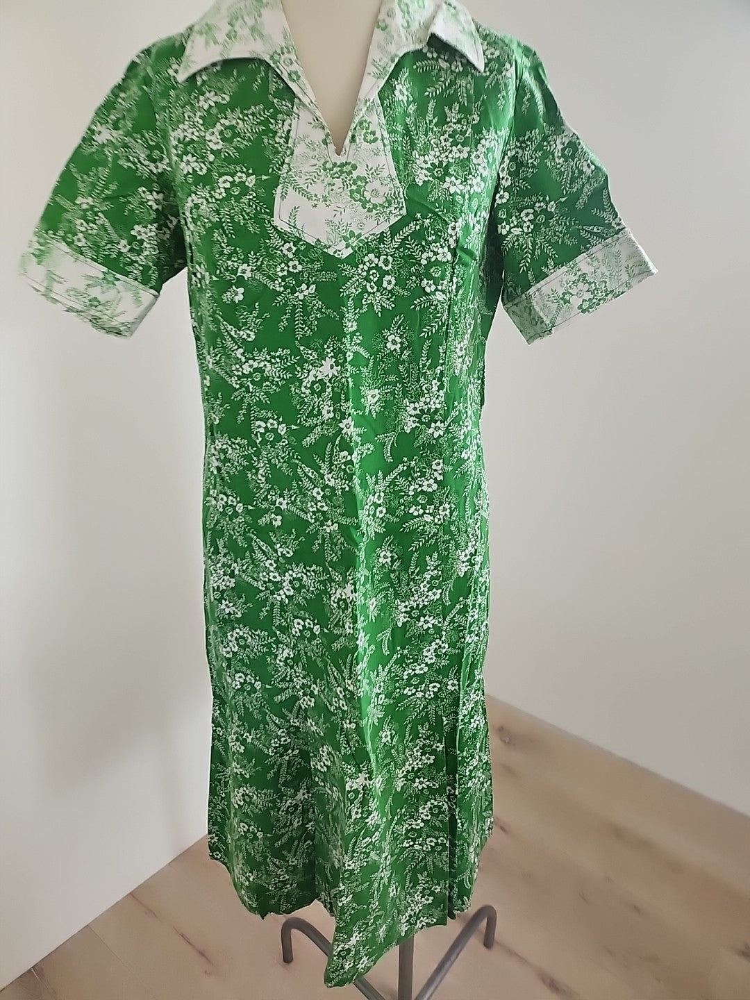 Pur vintage robe ancienne coton imprimé fleur  40 ? coton  ref portant