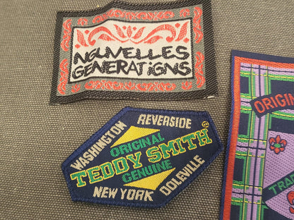 Lot 6 écussons pour customisation à coudre neuf  année 80 T17 n°2