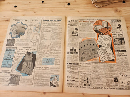 Le petit echo de la mode 1941 n°1 nouvelle année revue mode francaise