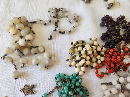 Lot 258 grammes  piece  chapelets anciens restauration listing en photo T1 n°7