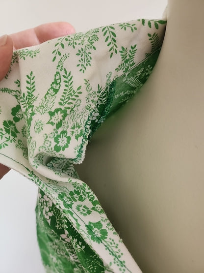 Pur vintage robe ancienne coton imprimé fleur  40 ? coton  ref portant