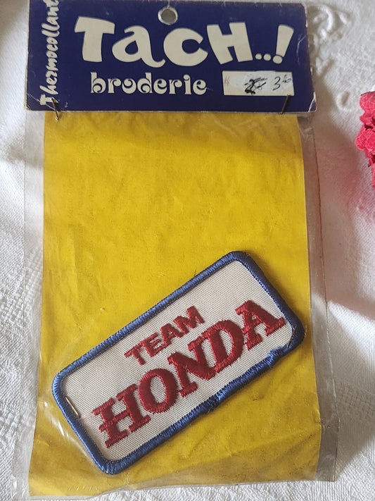 Ancien patch vintage thermocollant "Honda team "collection T14
