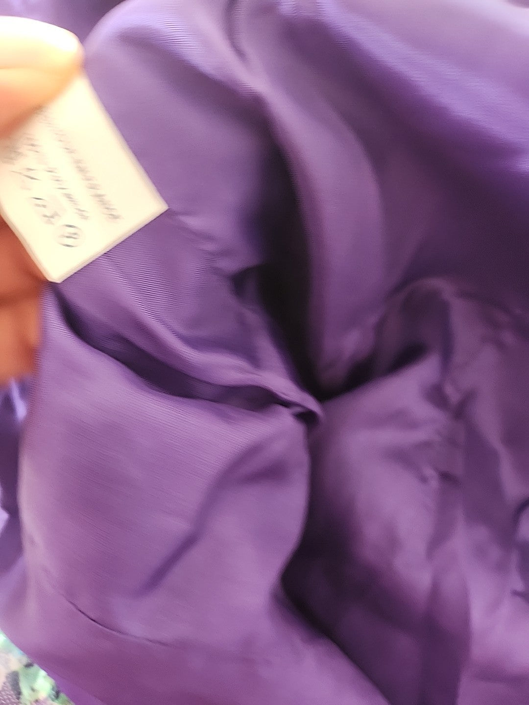Kitch robe atypique violette vert dentelle jupon T38 Lina Innocenti ref portant