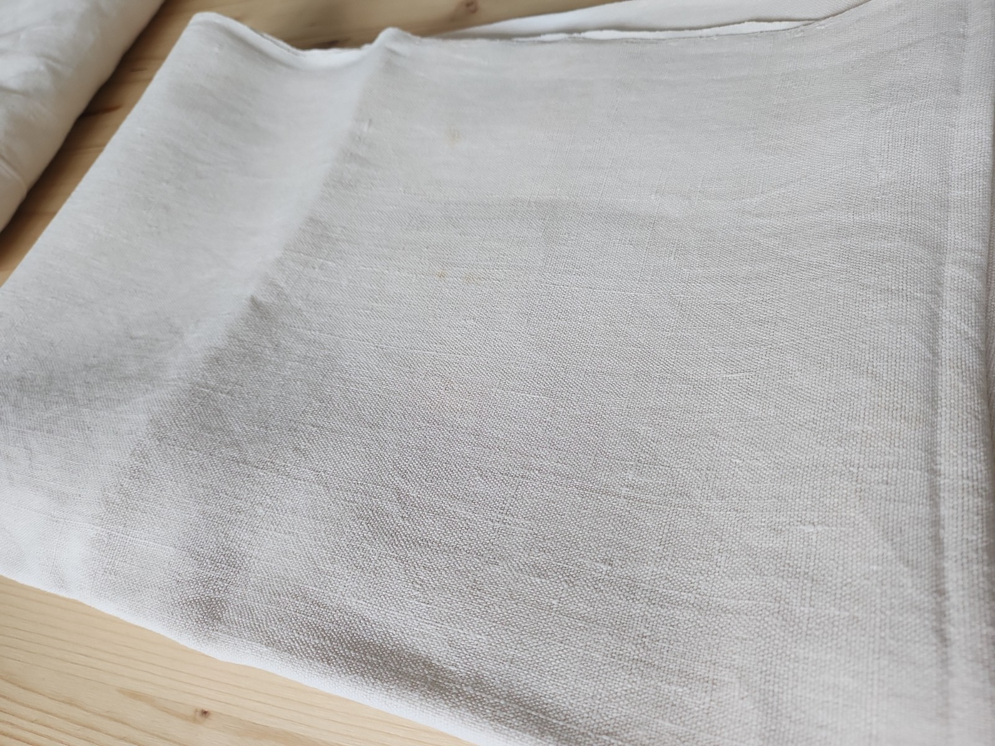 Ancien coupon de tissu toile épaisse 110 cm sur 167 cm B6