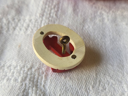 Collection ancien bouton bouée ancre marin fait main 2 sur 2,5 max G13J
