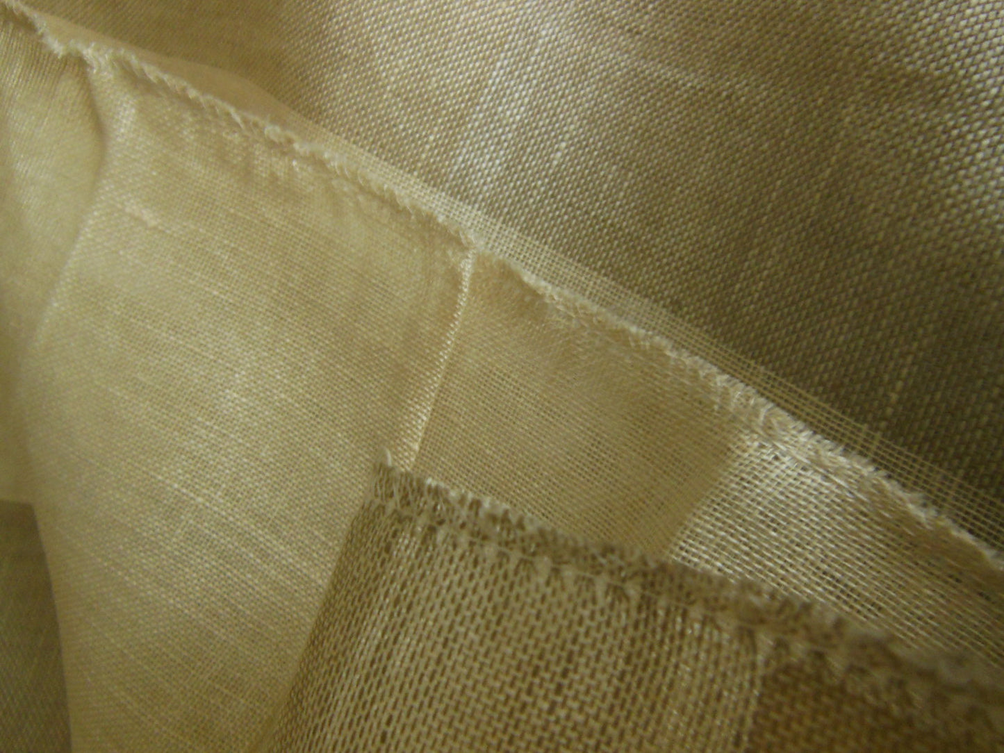 Coupon tissu moderne marron crème blanc trame 1 m 10 sur 1 m 47 B6