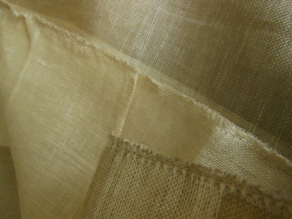 Coupon tissu moderne marron crème blanc trame 1 m 10 sur 1 m 47 B6