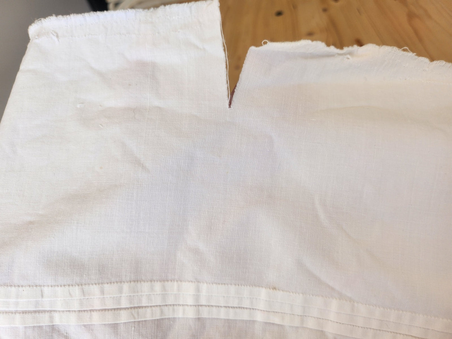 Bas de jupon ancien dentelle recup grande envergure 3 métres 10 B7